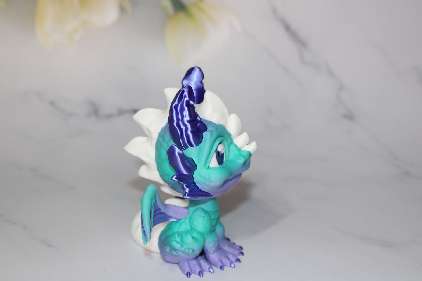 Crystal Hatchling, Dragon Hatchling or Cactus Hatchling Dragon 3d Printed Figurine