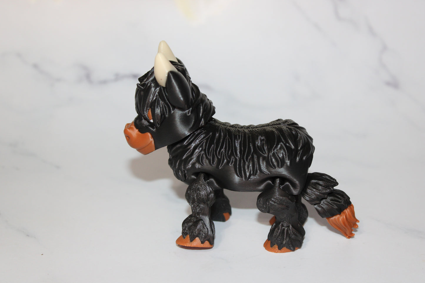 Highland Cow 3D Printed Articulated Flexi Fidget Figurine