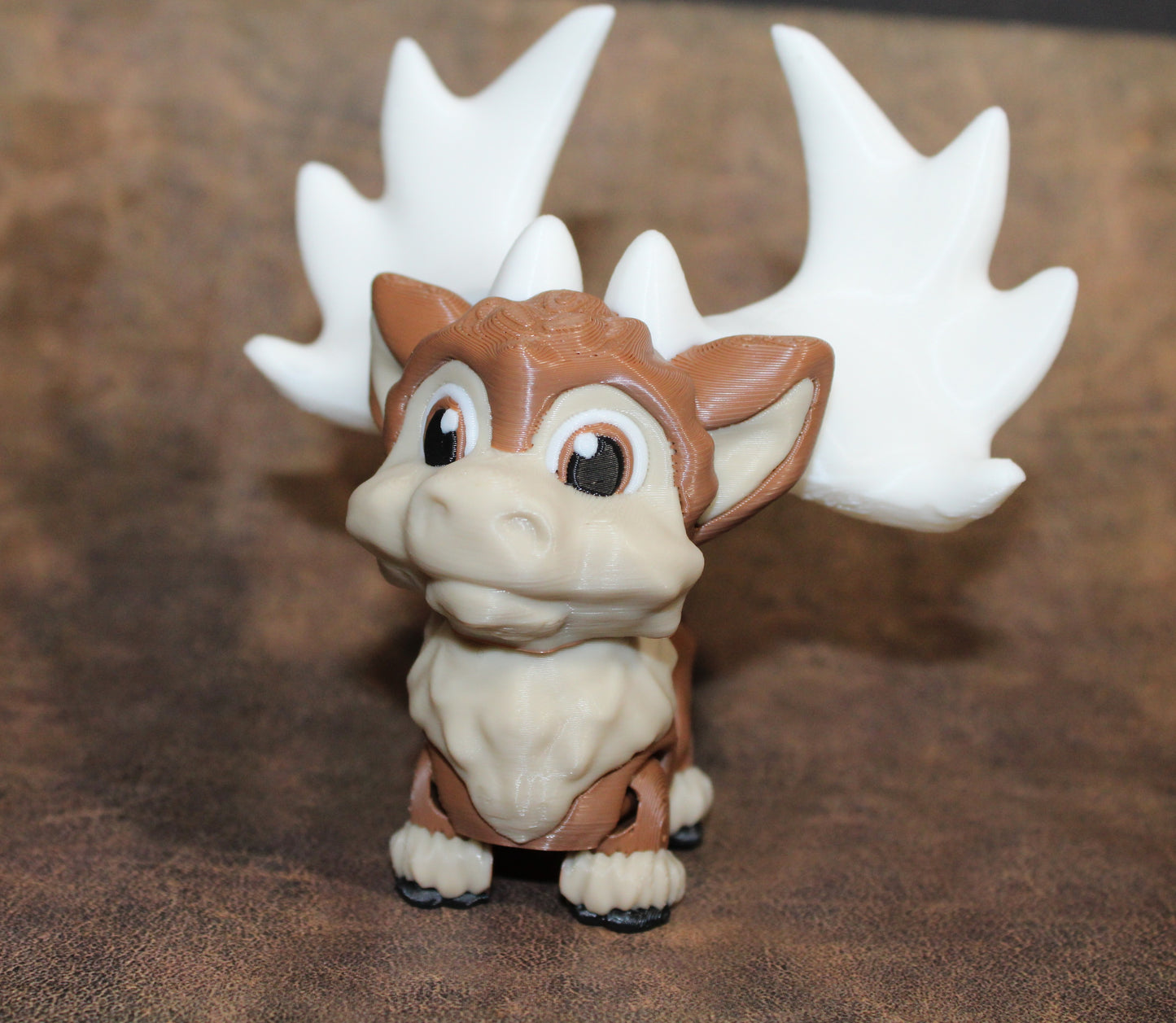 Megaloceros: 3D Printed Articulated Fidget Toy-4" tall