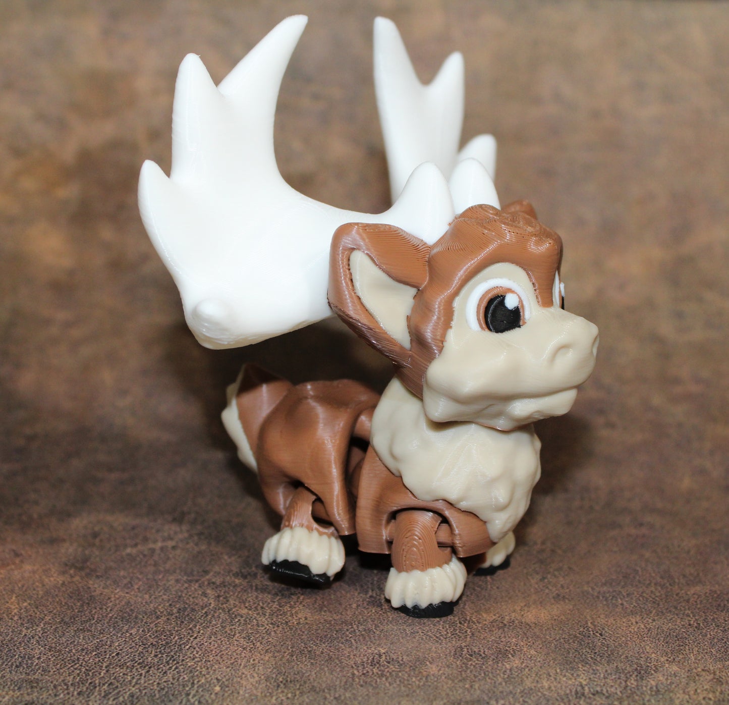Megaloceros: 3D Printed Articulated Fidget Toy-4" tall