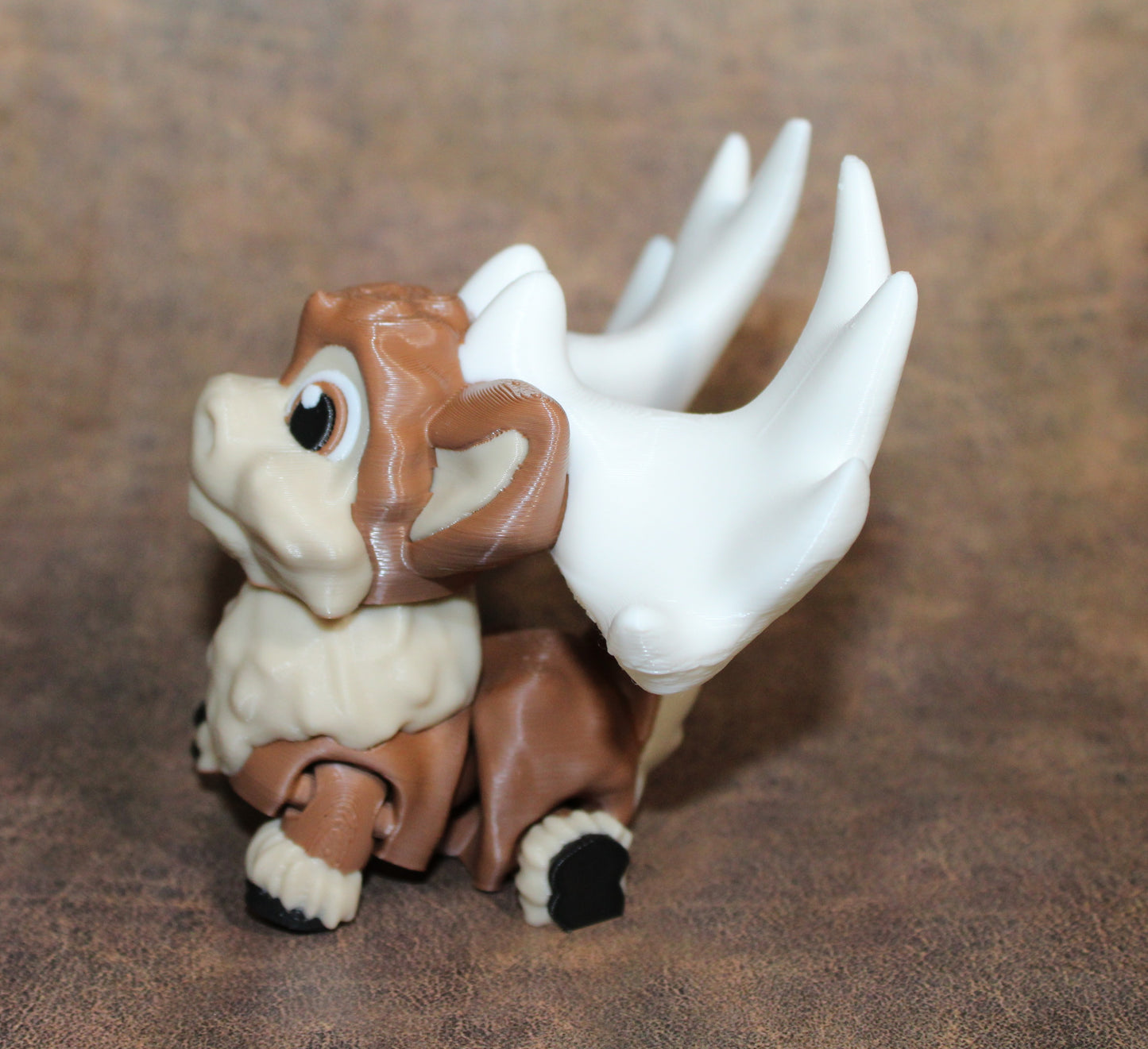 Megaloceros: 3D Printed Articulated Fidget Toy-4" tall