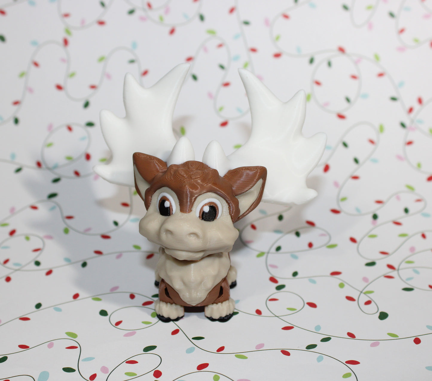 Megaloceros: 3D Printed Articulated Fidget Toy-4" tall