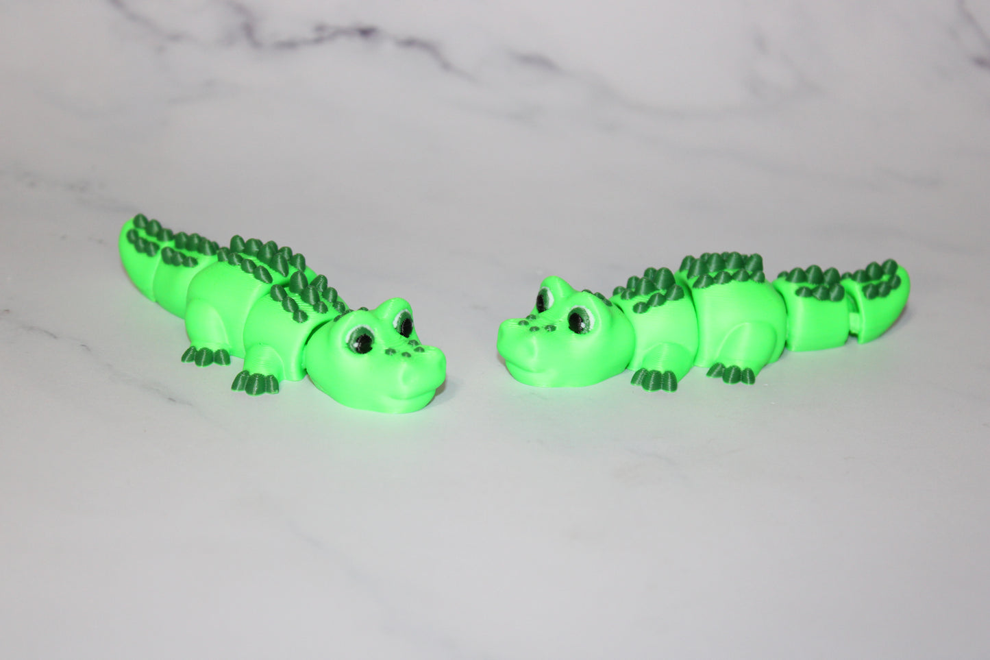 Alligator 3.75 in long Articulated 3d Printed Figurine - Wonderland 3D Printing