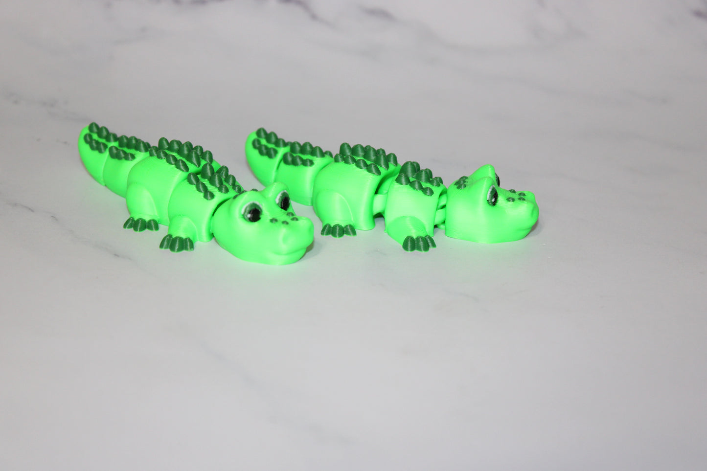 Alligator 3.75 in long Articulated 3d Printed Figurine - Wonderland 3D Printing