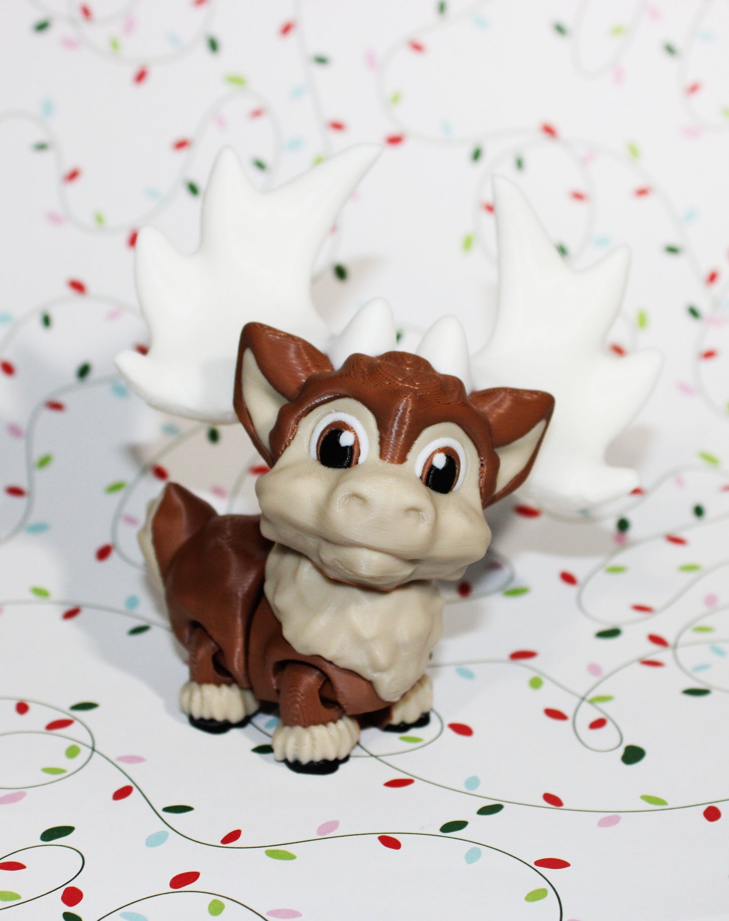 Megaloceros: 3D Printed Articulated Fidget Toy-4" tall