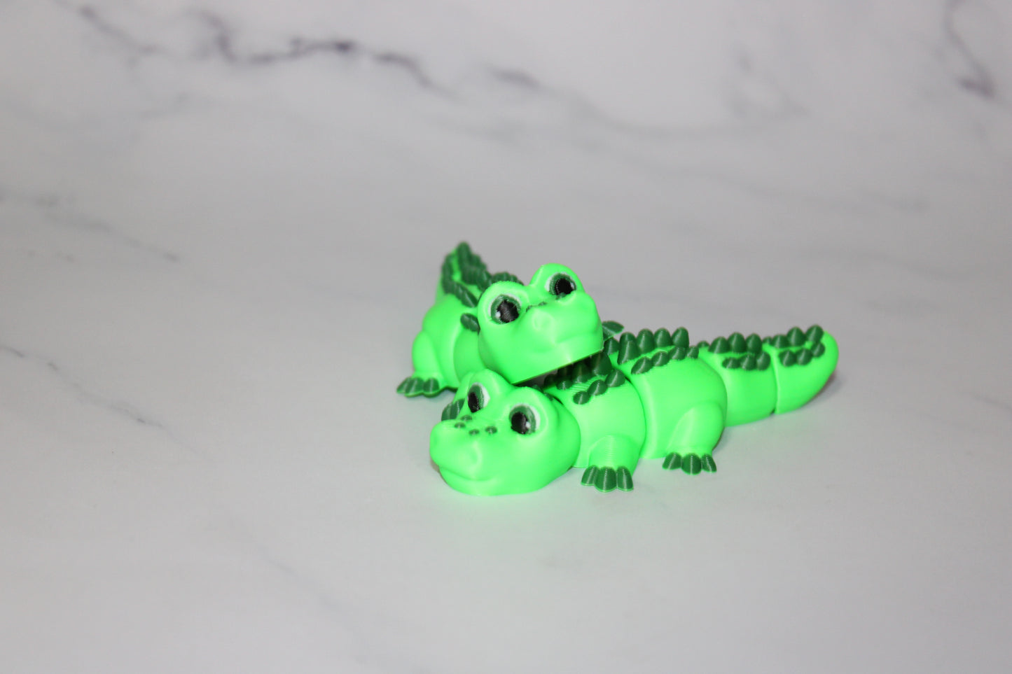 Alligator 3.75 in long Articulated 3d Printed Figurine - Wonderland 3D Printing