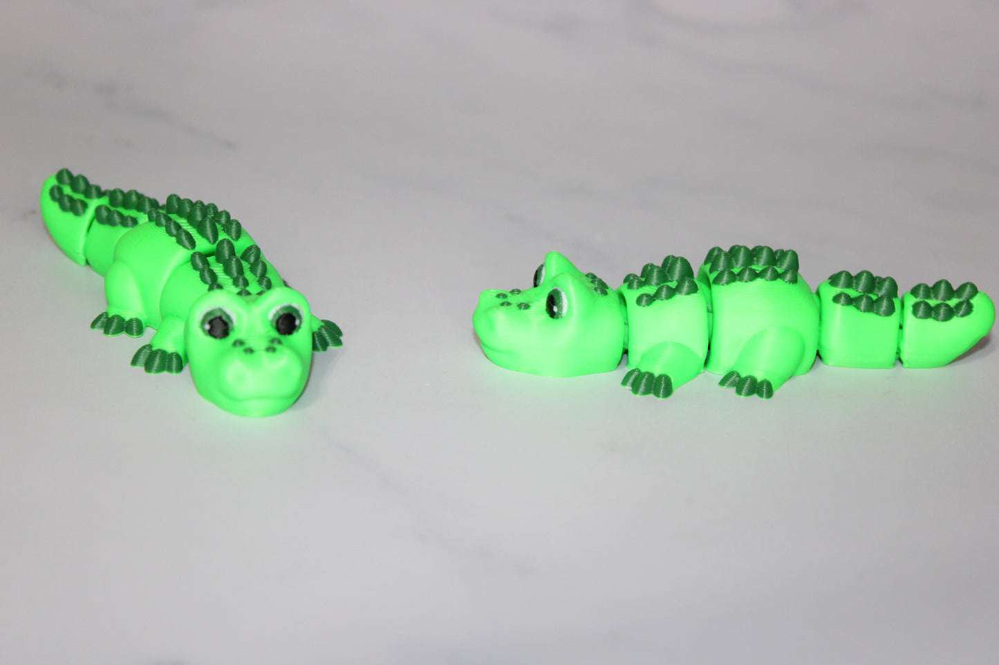 Alligator 3.75 in long Articulated 3d Printed Figurine - Wonderland 3D Printing