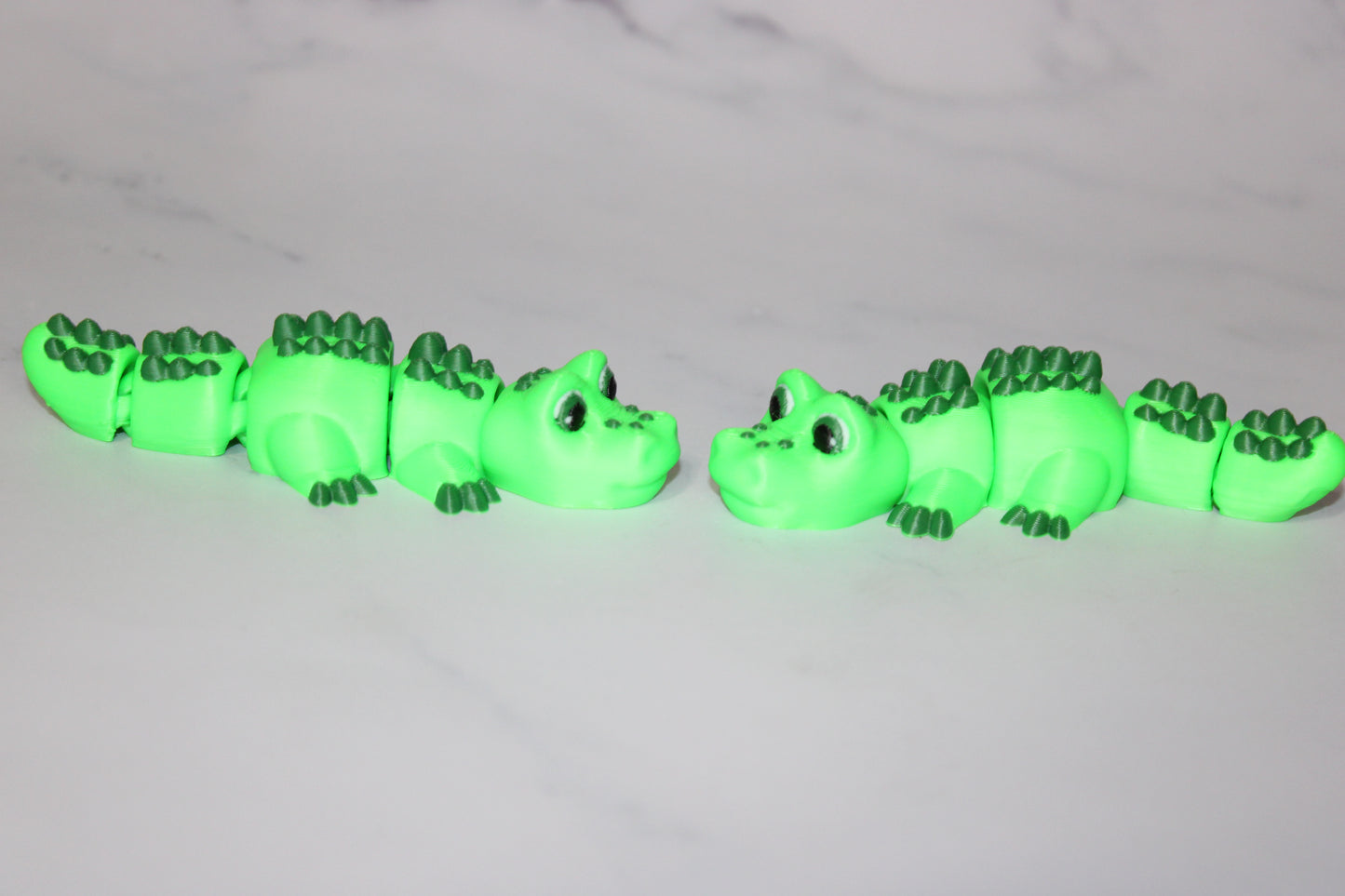 Alligator 3.75 in long Articulated 3d Printed Figurine - Wonderland 3D Printing