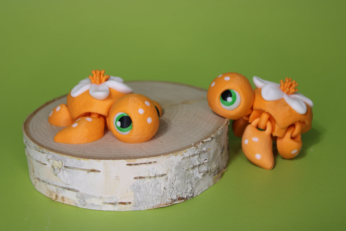 State Flower Turtles or Flower Turtles 3.5 inches Long Multiple Varieties to choose from-Articulated 3d Printed Figurine