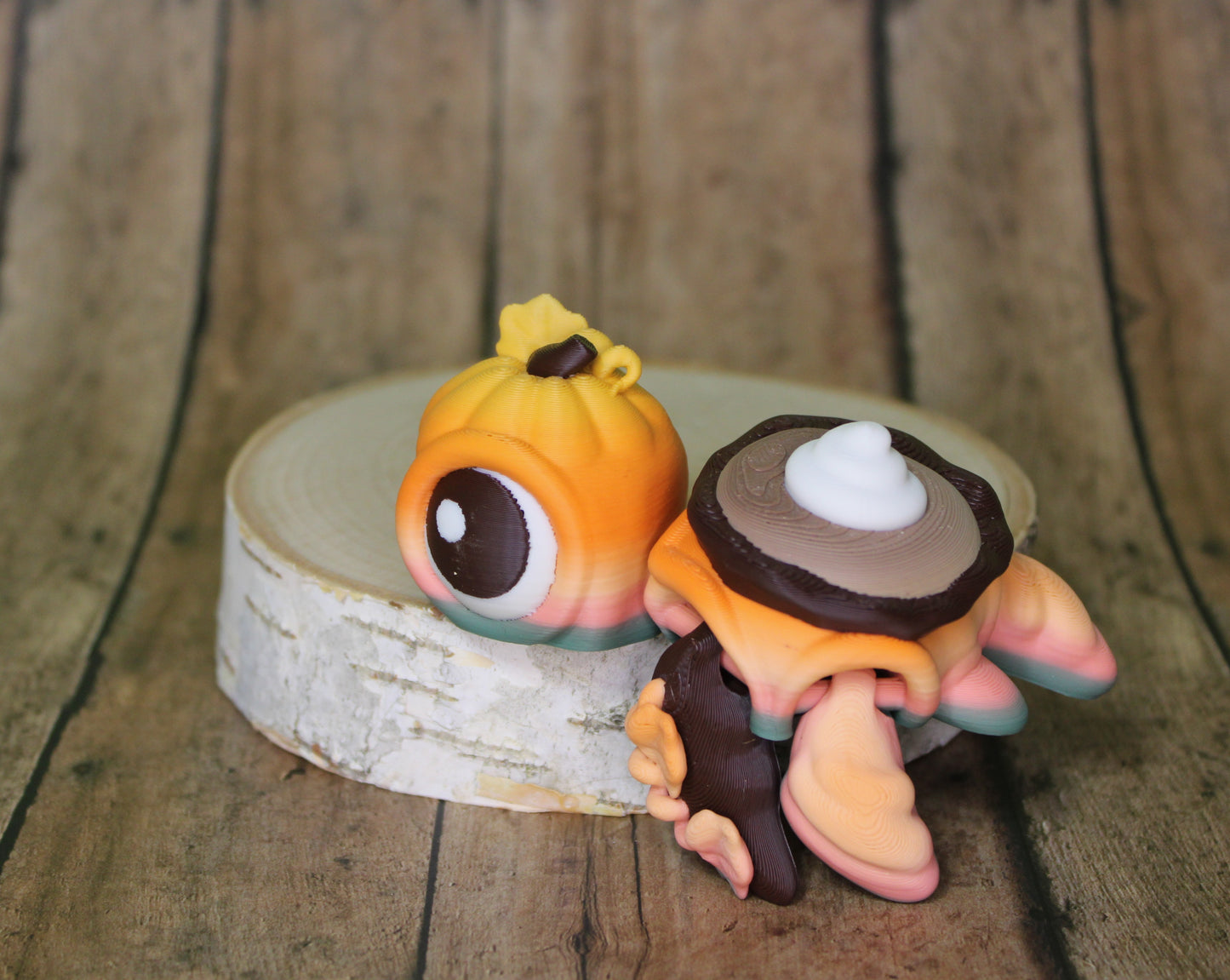 Fall Turtles 3.5 inches Long Multiple Varieties to choose from-Articulated 3d Printed Figurine