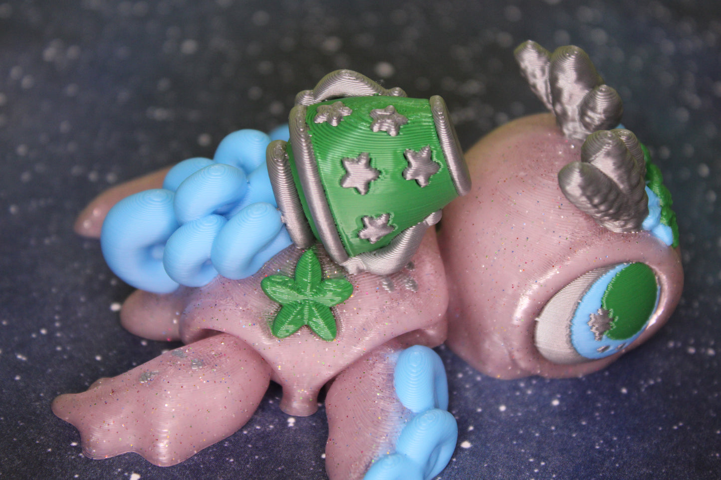 Zodiac Turtles 3.5 inches Long Articulated 3d Printed Figurine - Wonderland 3D Printing