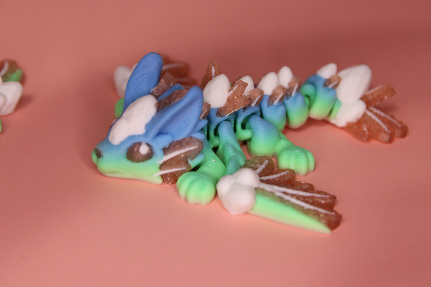 Easter Bunny Wyvern Dragon 3D Printed Articulated Figurine