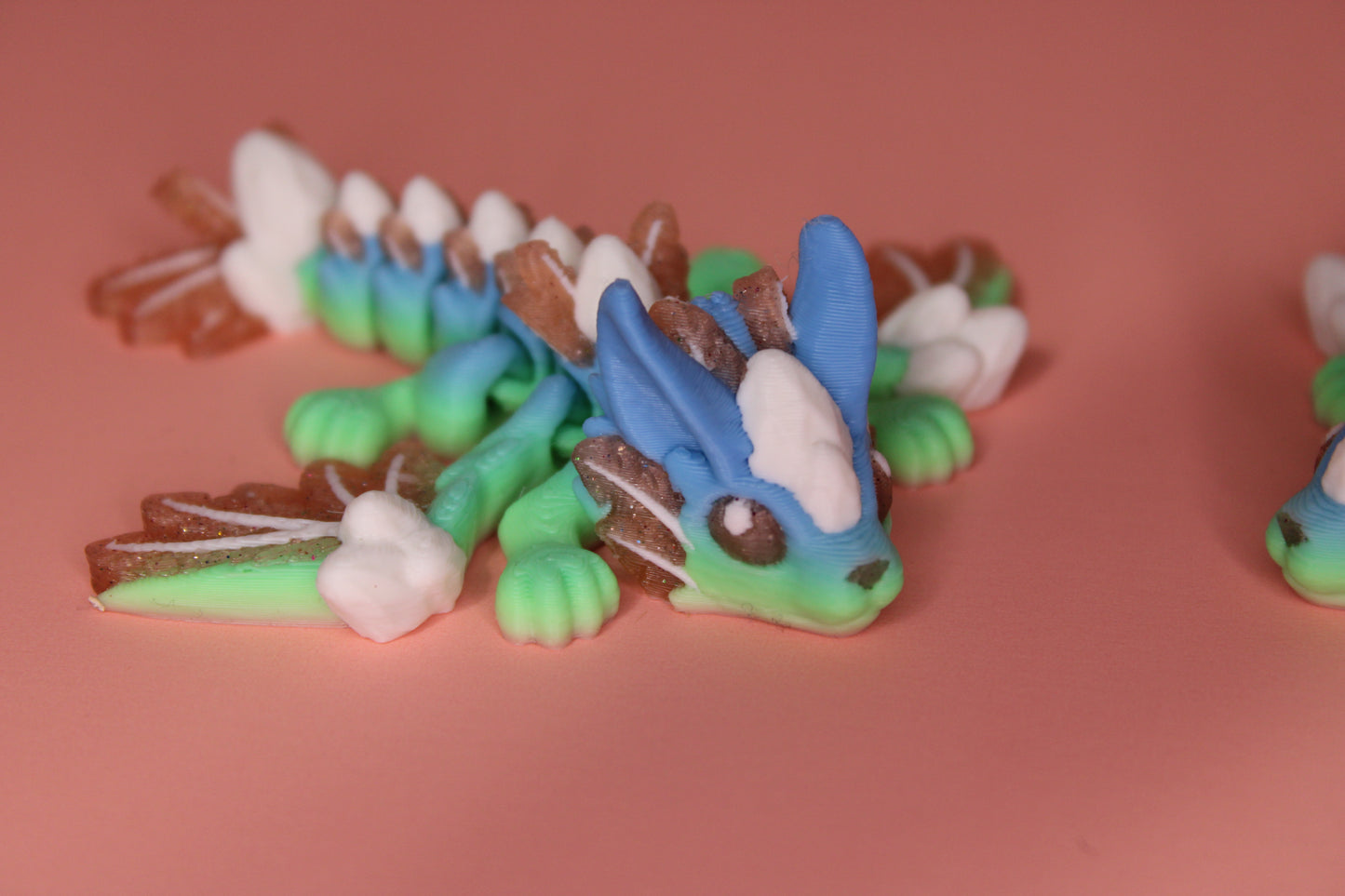 Easter Bunny Wyvern Dragon 3D Printed Articulated Figurine