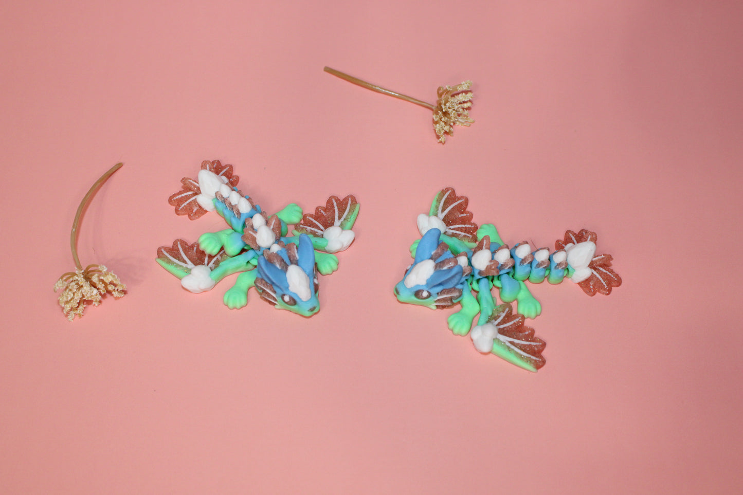 Easter Bunny Wyvern Dragon 3D Printed Articulated Figurine