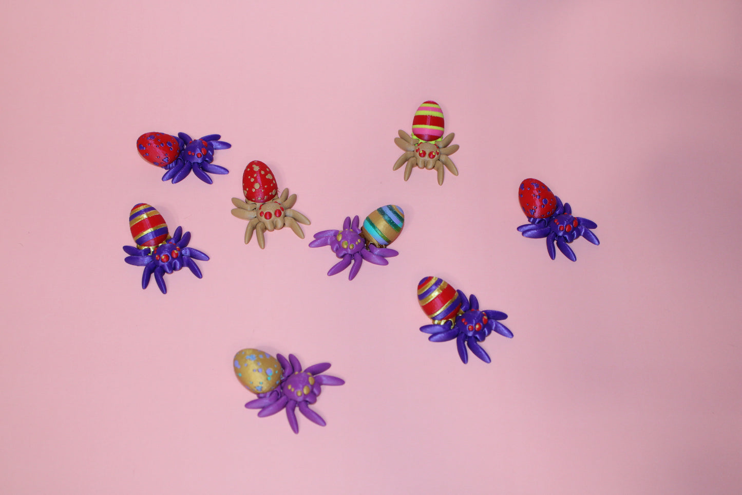 Easter Egg Spider 3D Printed Articulated Figurines