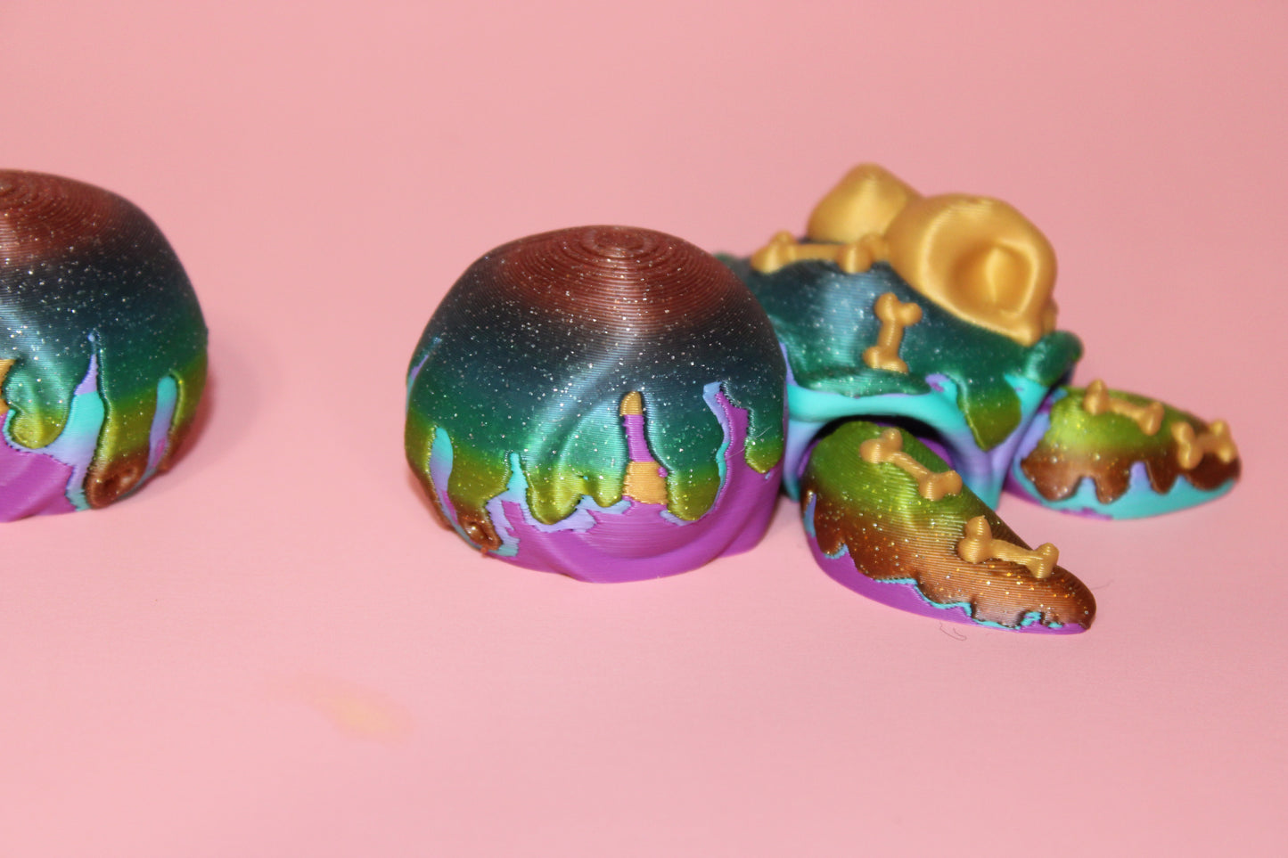 Spider or Poison Turtles 3.5 inches Long Articulated 3d Printed Figurine - Wonderland 3D Printing