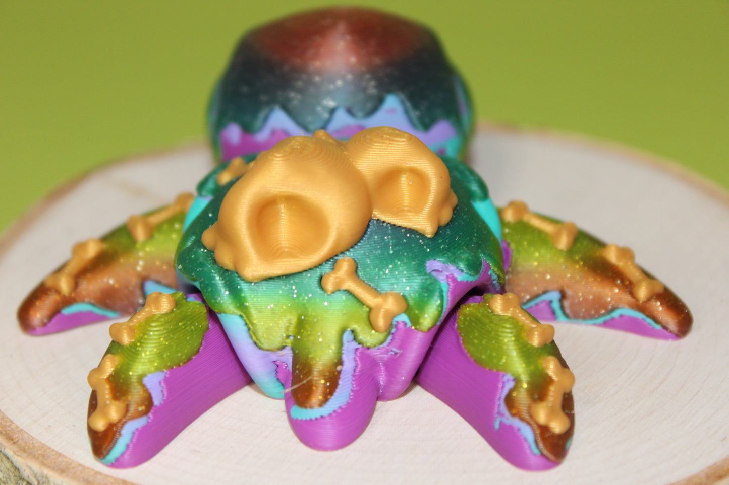 Spider or Poison Turtles 3.5 inches Long Articulated 3d Printed Figurine - Wonderland 3D Printing