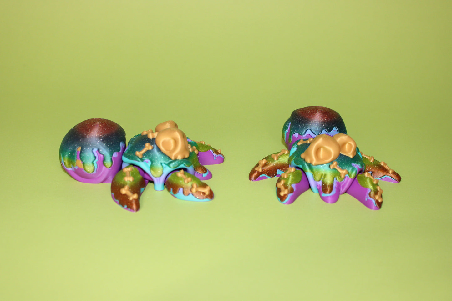 Spider or Poison Turtles 3.5 inches Long Articulated 3d Printed Figurine - Wonderland 3D Printing