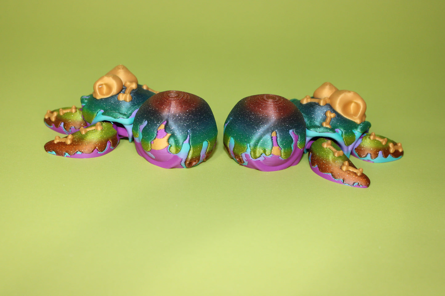 Spider or Poison Turtles 3.5 inches Long Articulated 3d Printed Figurine - Wonderland 3D Printing