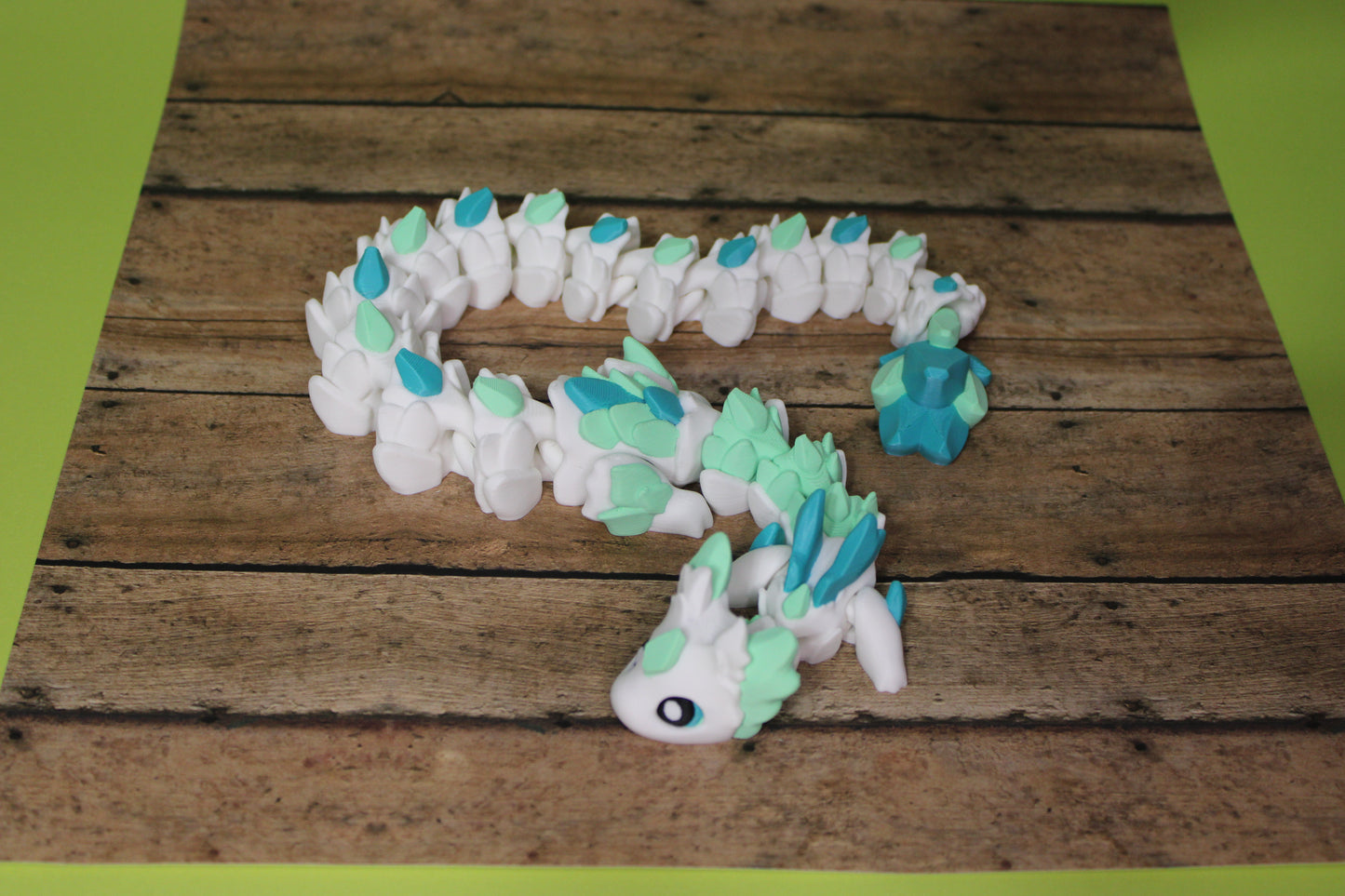 Rubikuro Dragon Articulated 3d Printed Figurine - Wonderland 3D Printing