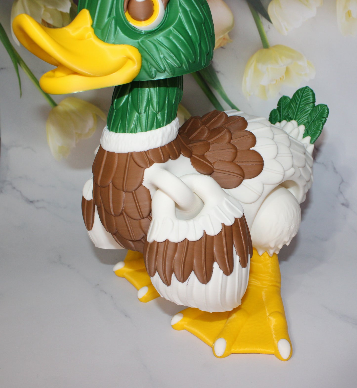 Duck 3D Printed Articulated Flexi Fidget Figurine