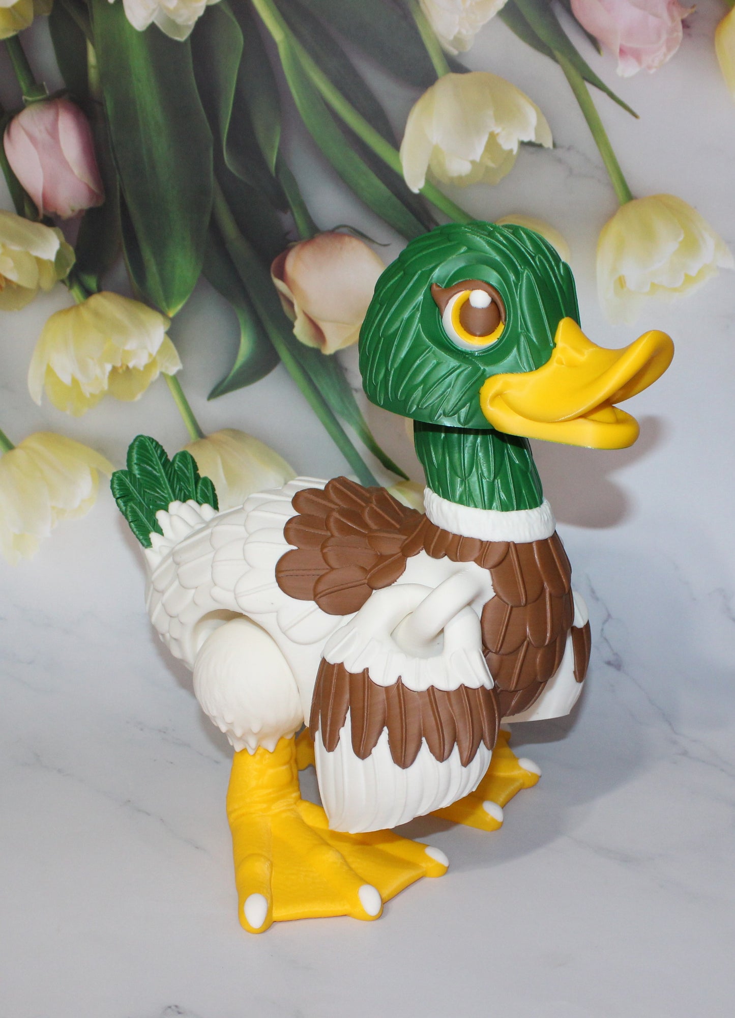 Duck 3D Printed Articulated Flexi Fidget Figurine