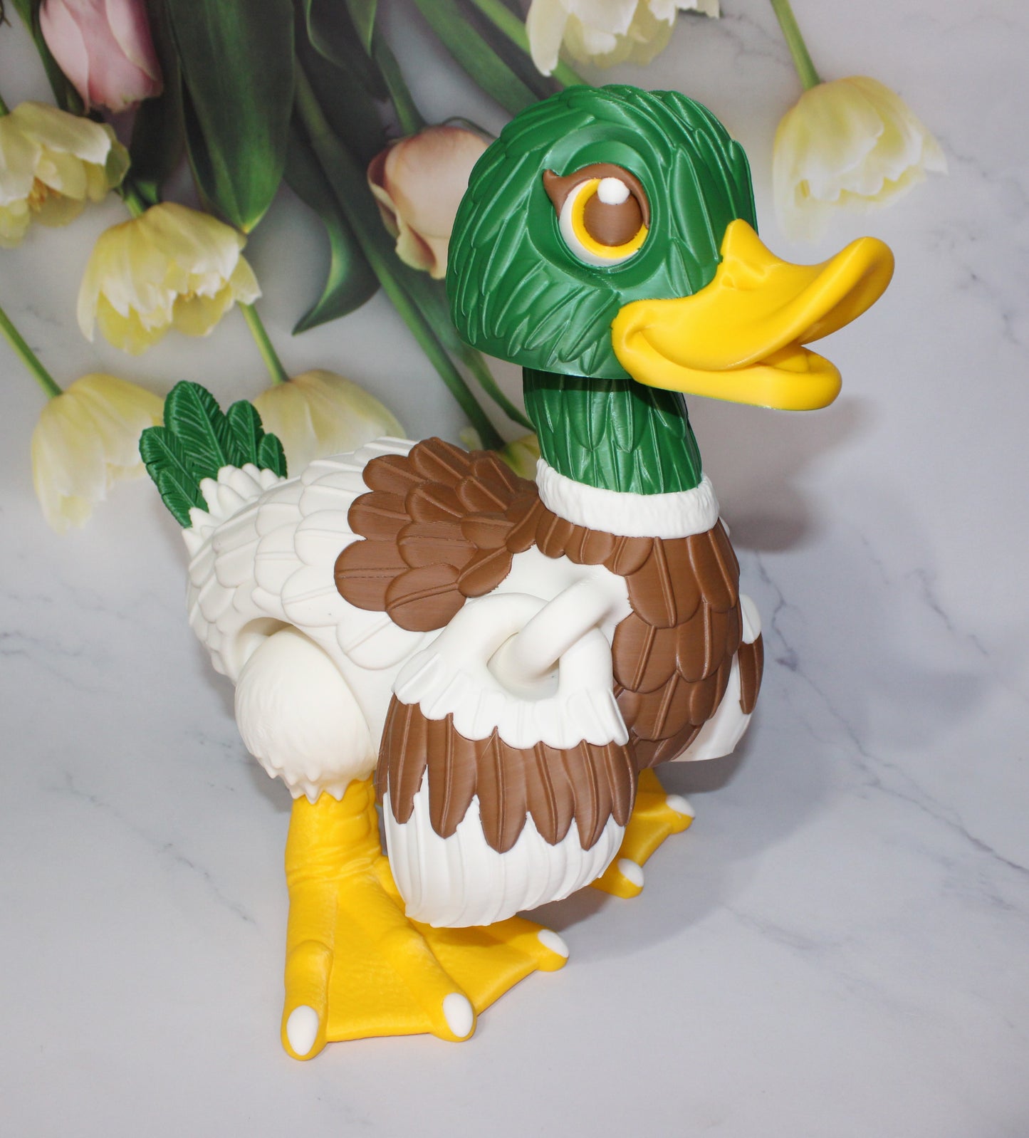 Duck 3D Printed Articulated Flexi Fidget Figurine