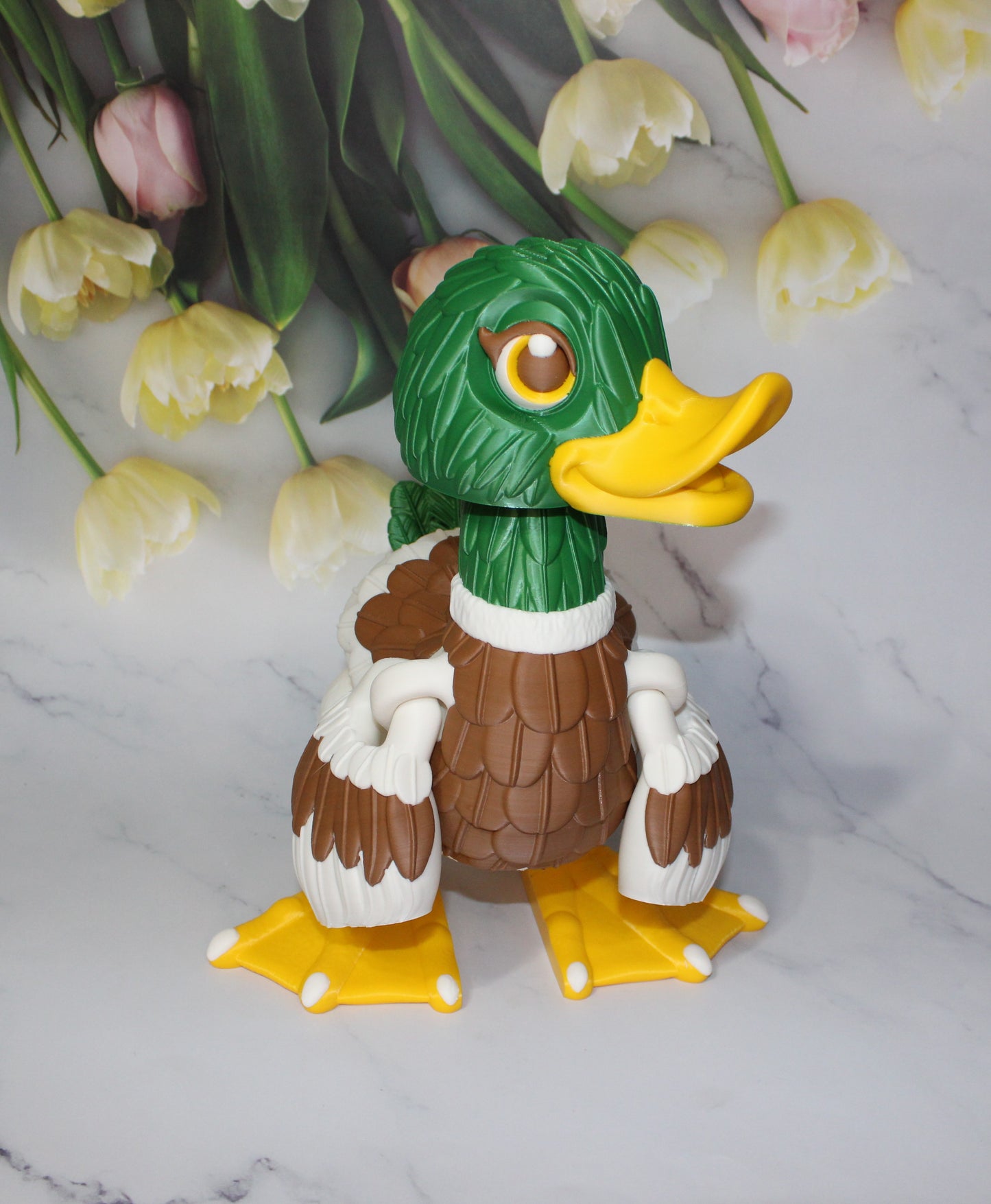 Duck 3D Printed Articulated Flexi Fidget Figurine