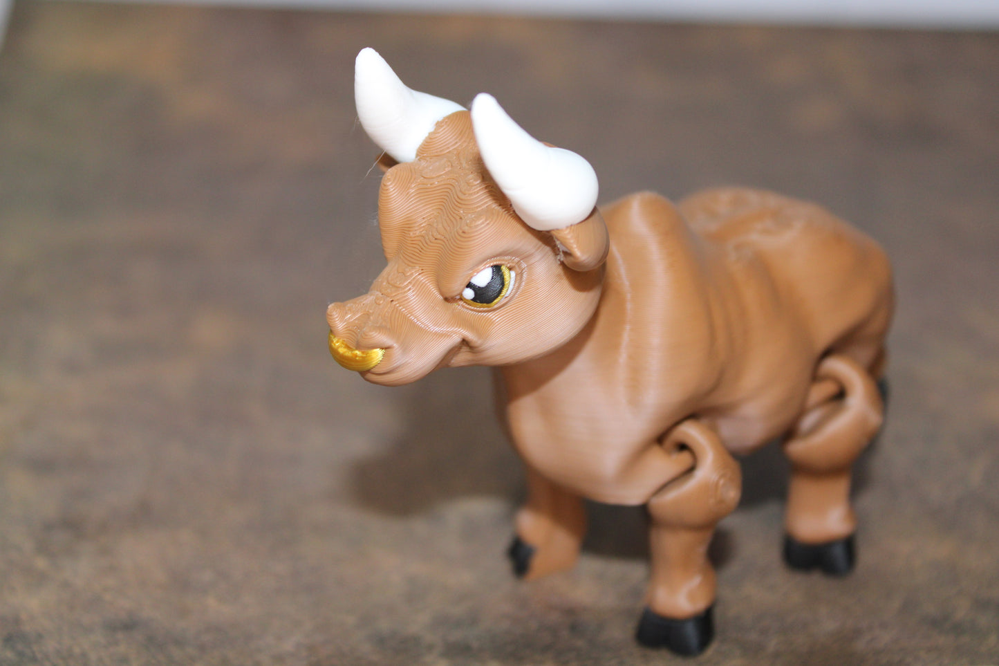 Holstein Cow or Bull 3D Printed Articulated Flexi Fidget Figurine