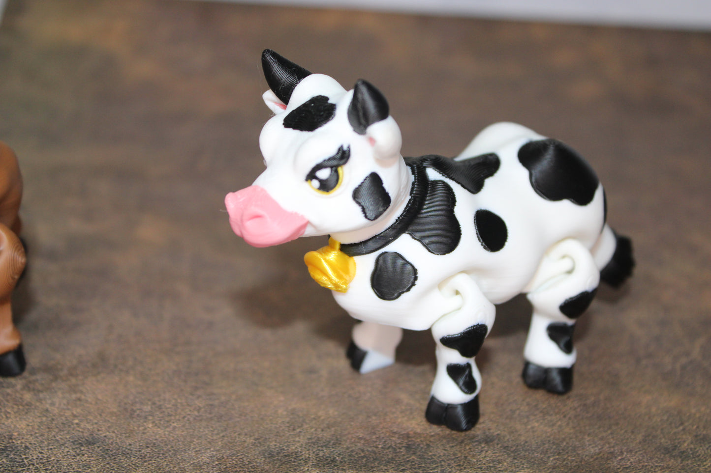 Holstein Cow or Bull 3D Printed Articulated Flexi Fidget Figurine