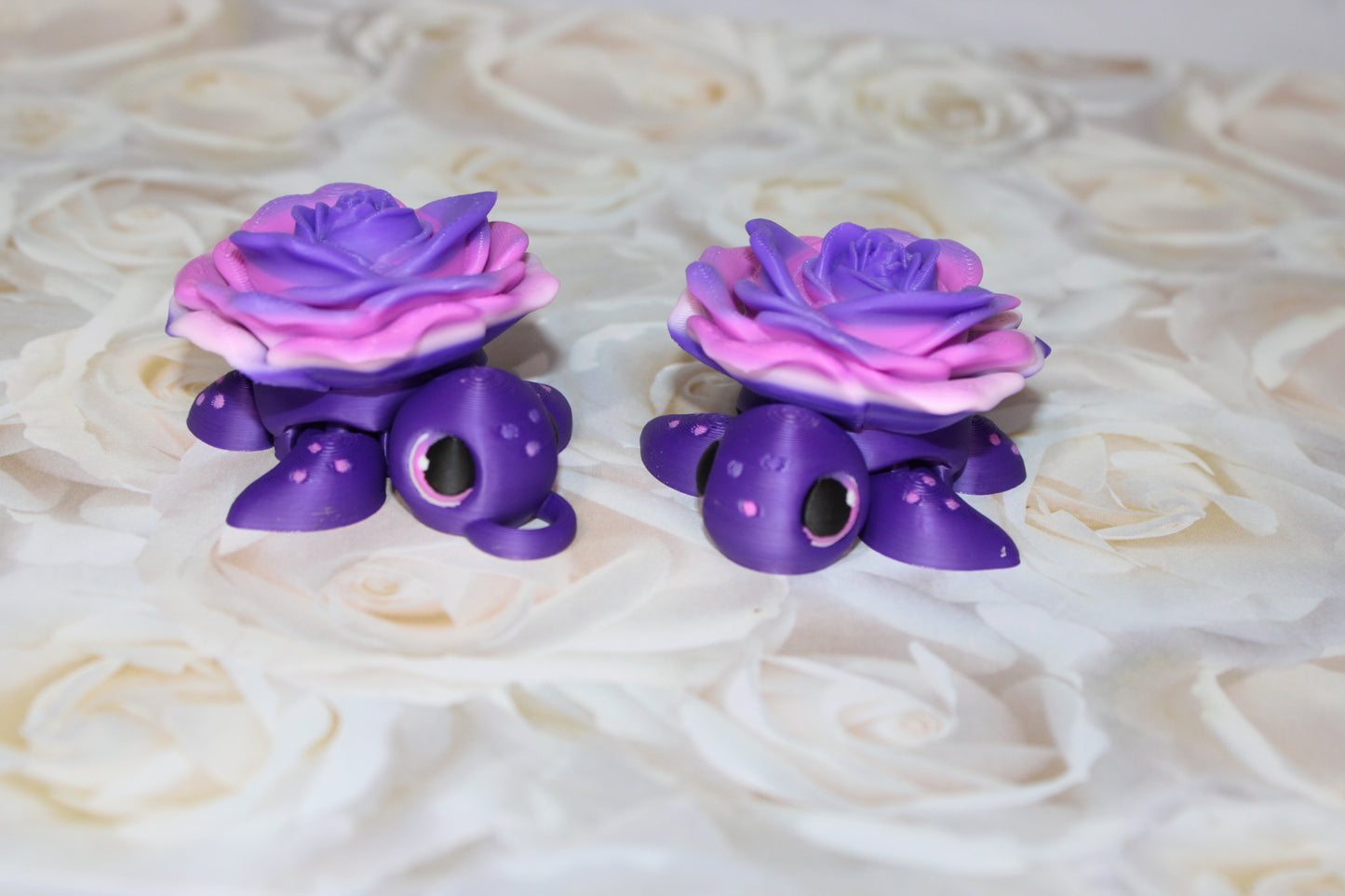 State Flower Turtles or Flower Turtles 3.5 inches Long Multiple Varieties to choose from-Articulated 3d Printed Figurine