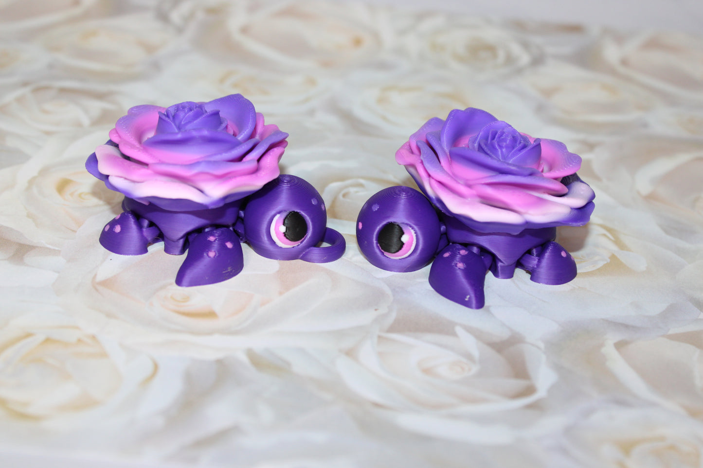 State Flower Turtles or Flower Turtles 3.5 inches Long Multiple Varieties to choose from-Articulated 3d Printed Figurine