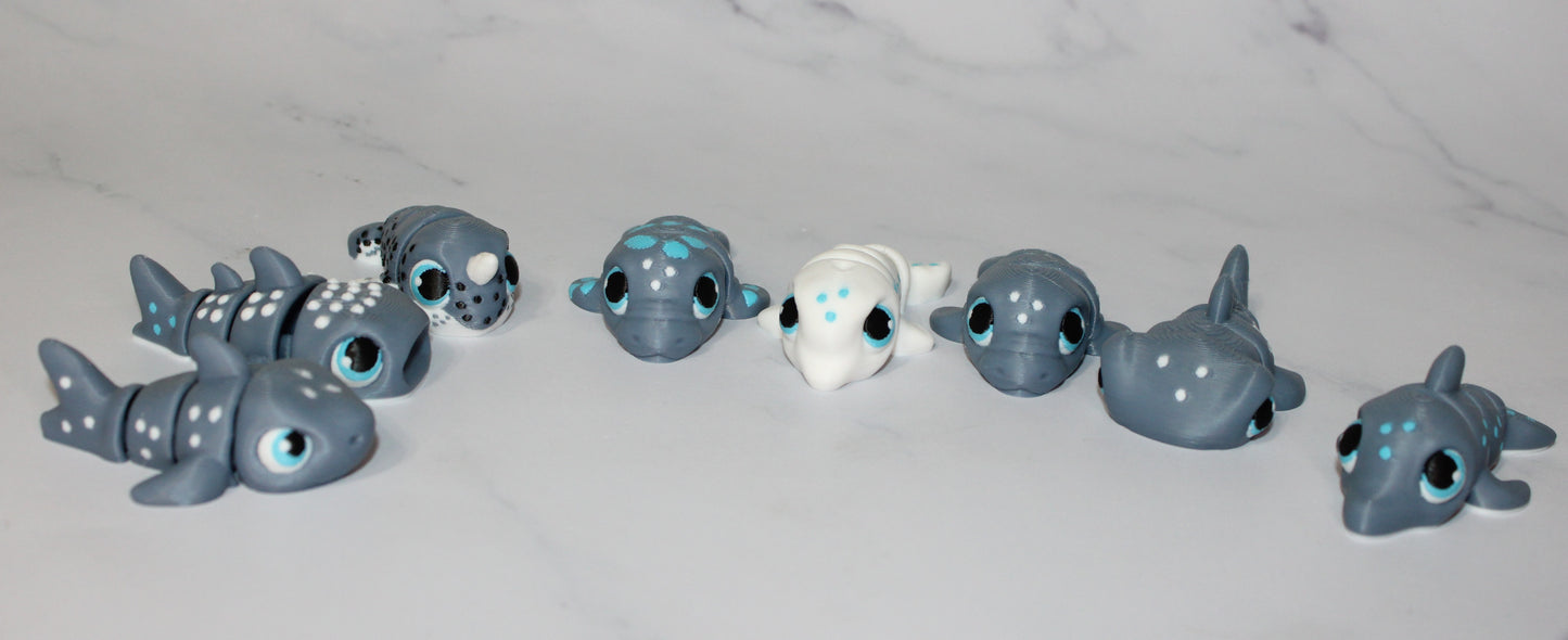 Mini Sea Creatures- Variety to choose from- Articulated 3d Printed Figurine