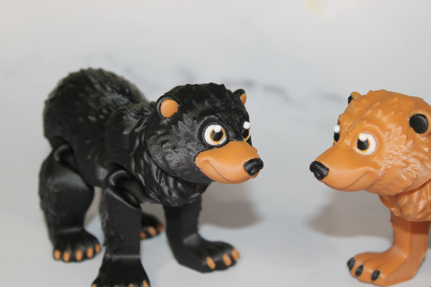 Bear 3D Printed Articulated Flexi Fidget Figurine