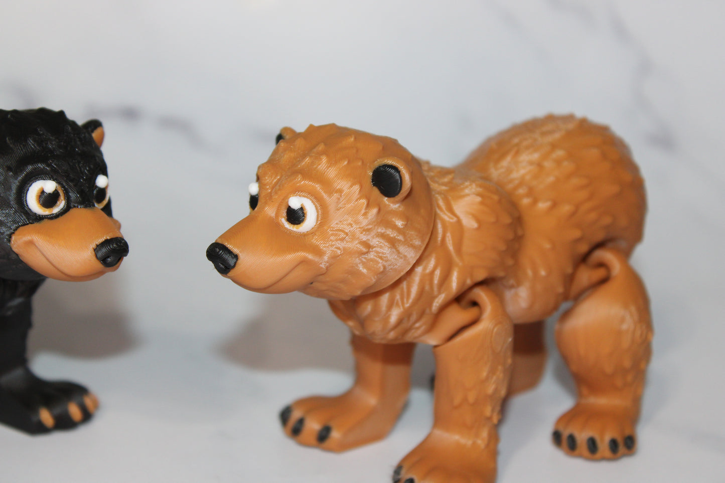 Bear 3D Printed Articulated Flexi Fidget Figurine