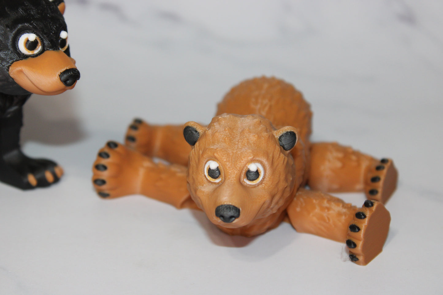 Bear 3D Printed Articulated Flexi Fidget Figurine