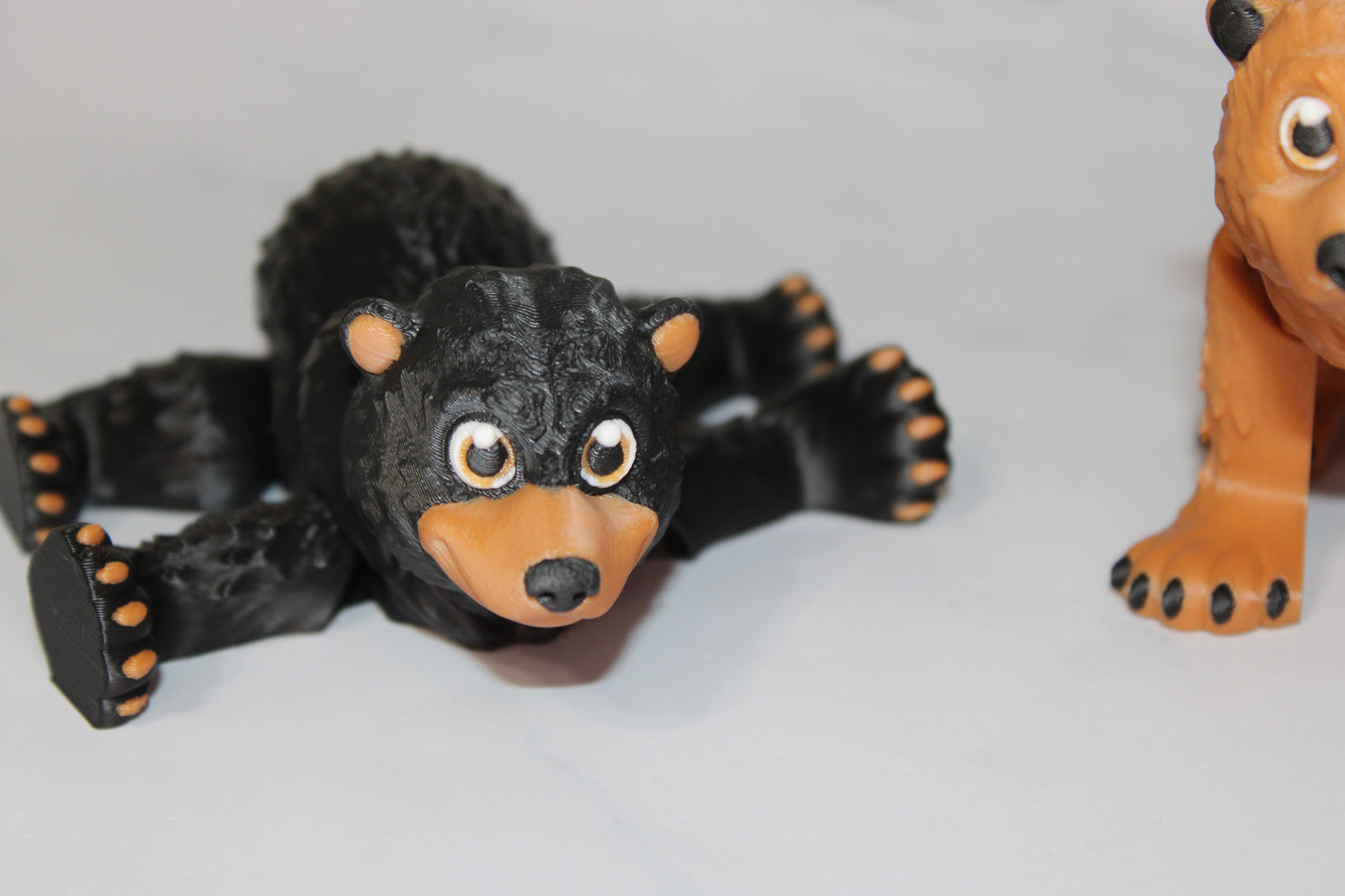 Bear 3D Printed Articulated Flexi Fidget Figurine