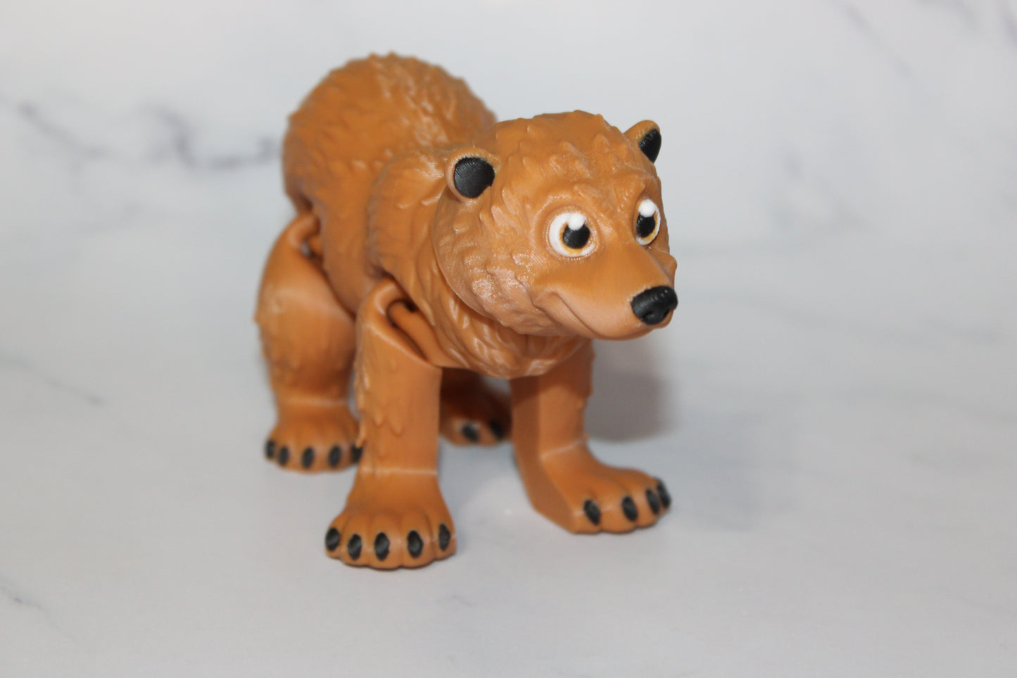 Bear 3D Printed Articulated Flexi Fidget Figurine