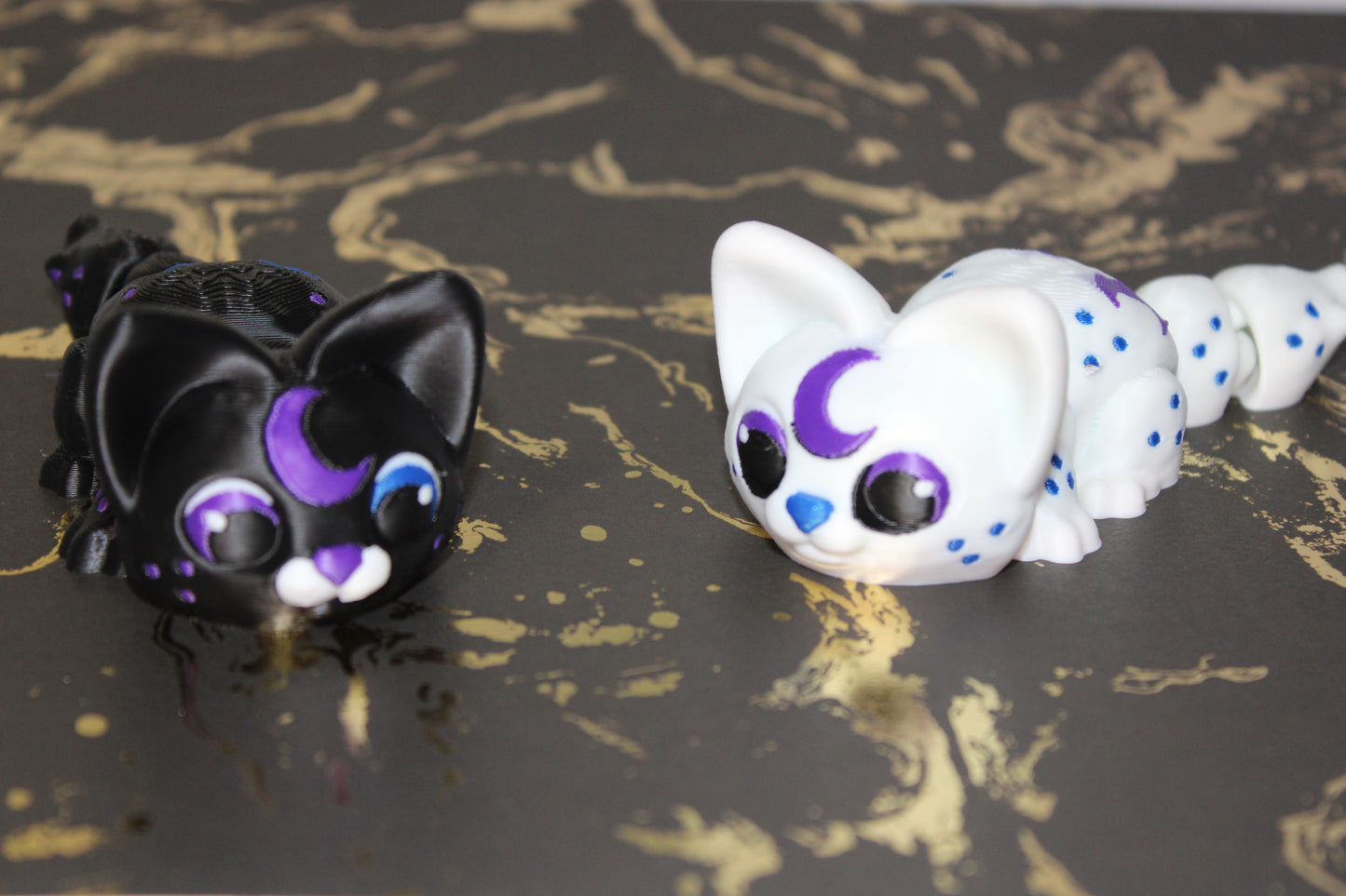 Moon Kitty 4.5 inches Articulated 3d Printed Figurine - Wonderland 3D Printing