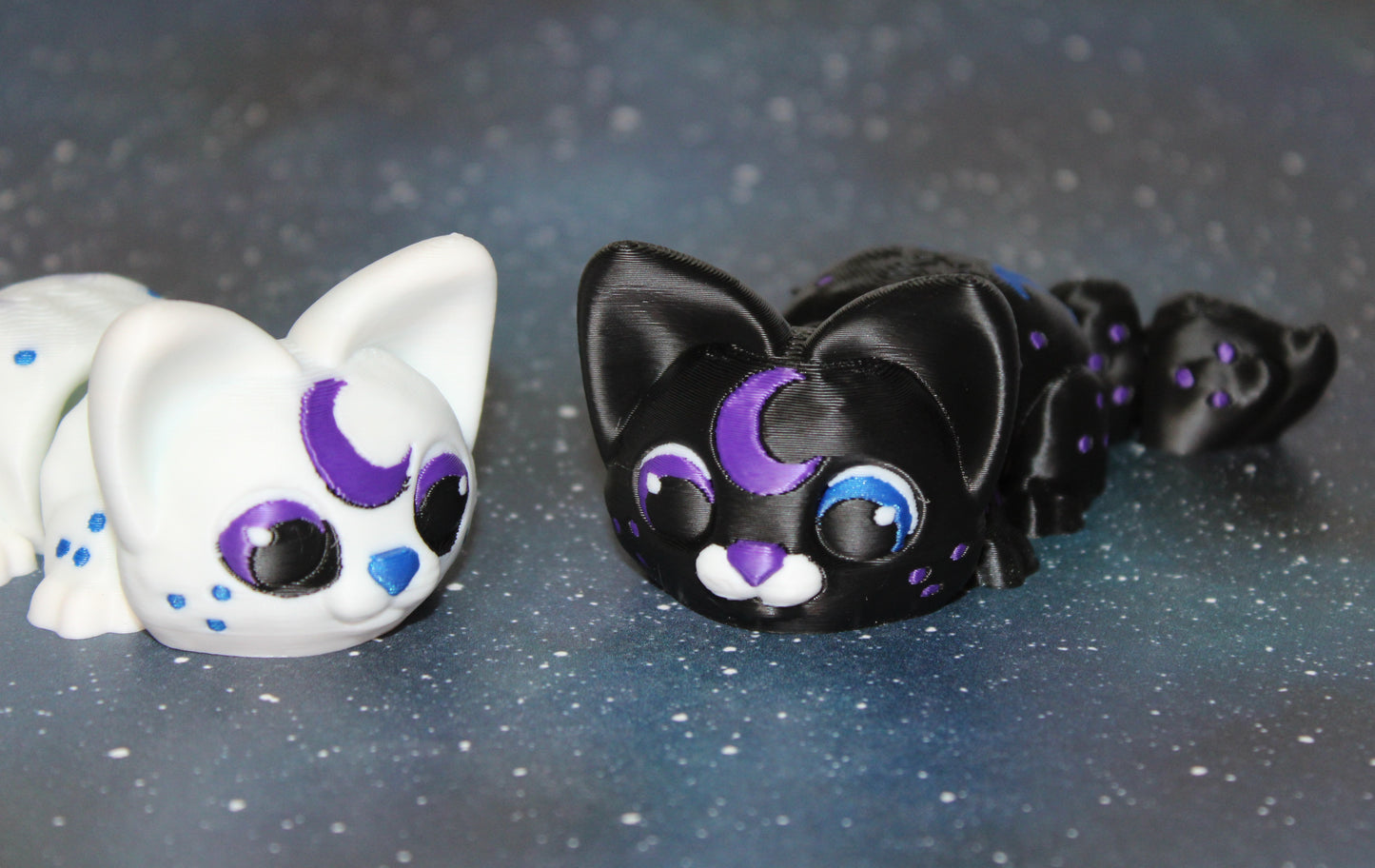 Moon Kitty 4.5 inches Articulated 3d Printed Figurine - Wonderland 3D Printing