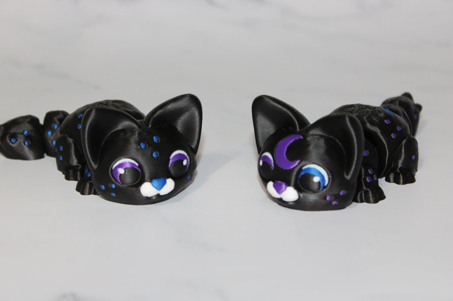 Moon Kitty 4.5 inches Articulated 3d Printed Figurine - Wonderland 3D Printing