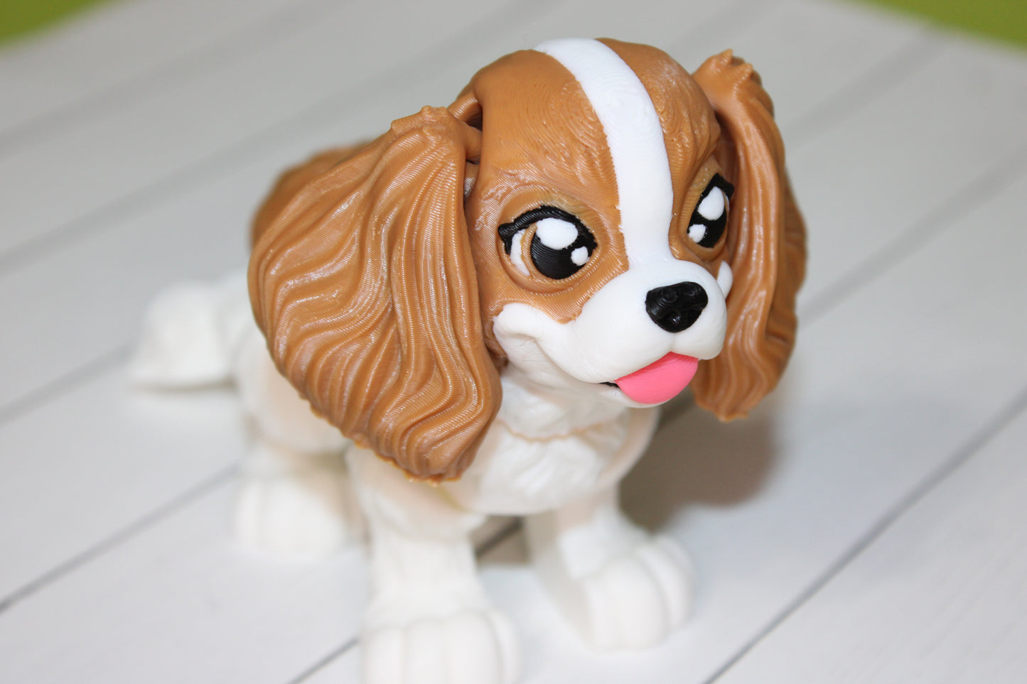 King Charles Cavalier 3D Printed Articulated Figurine Fidget Toy