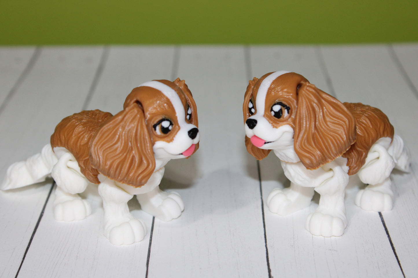King Charles Cavalier 3D Printed Articulated Figurine Fidget Toy
