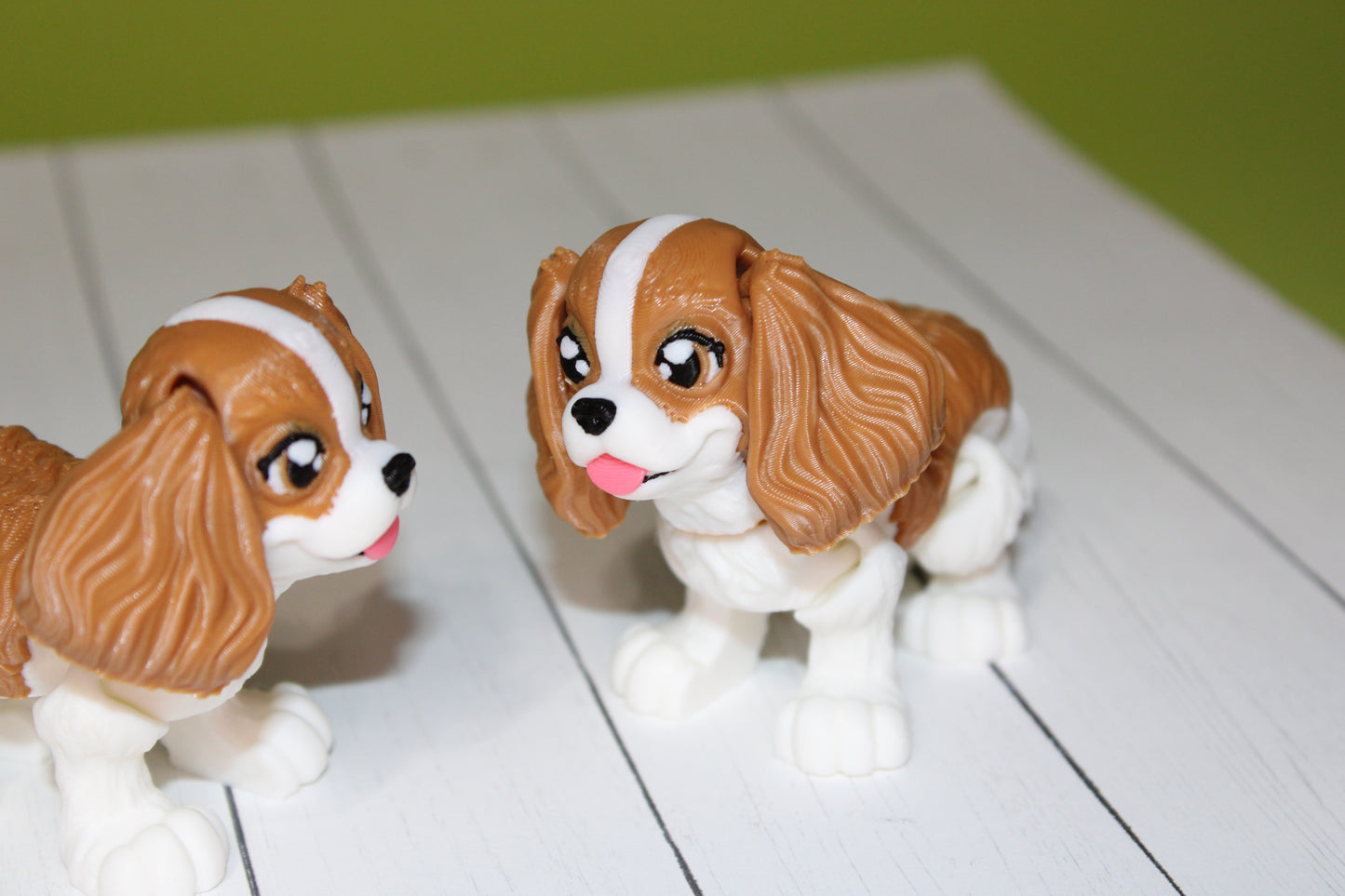 King Charles Cavalier 3D Printed Articulated Figurine Fidget Toy