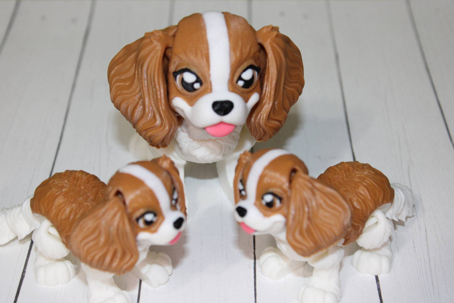 King Charles Cavalier 3D Printed Articulated Figurine Fidget Toy