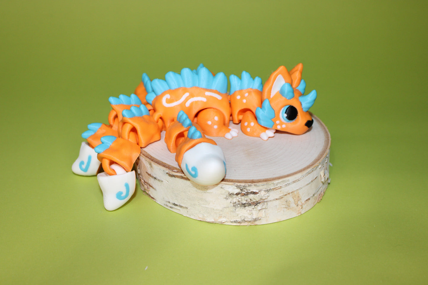 Rebel Alicorn Kitsune 7 inches Articulated 3d Printed Figurine