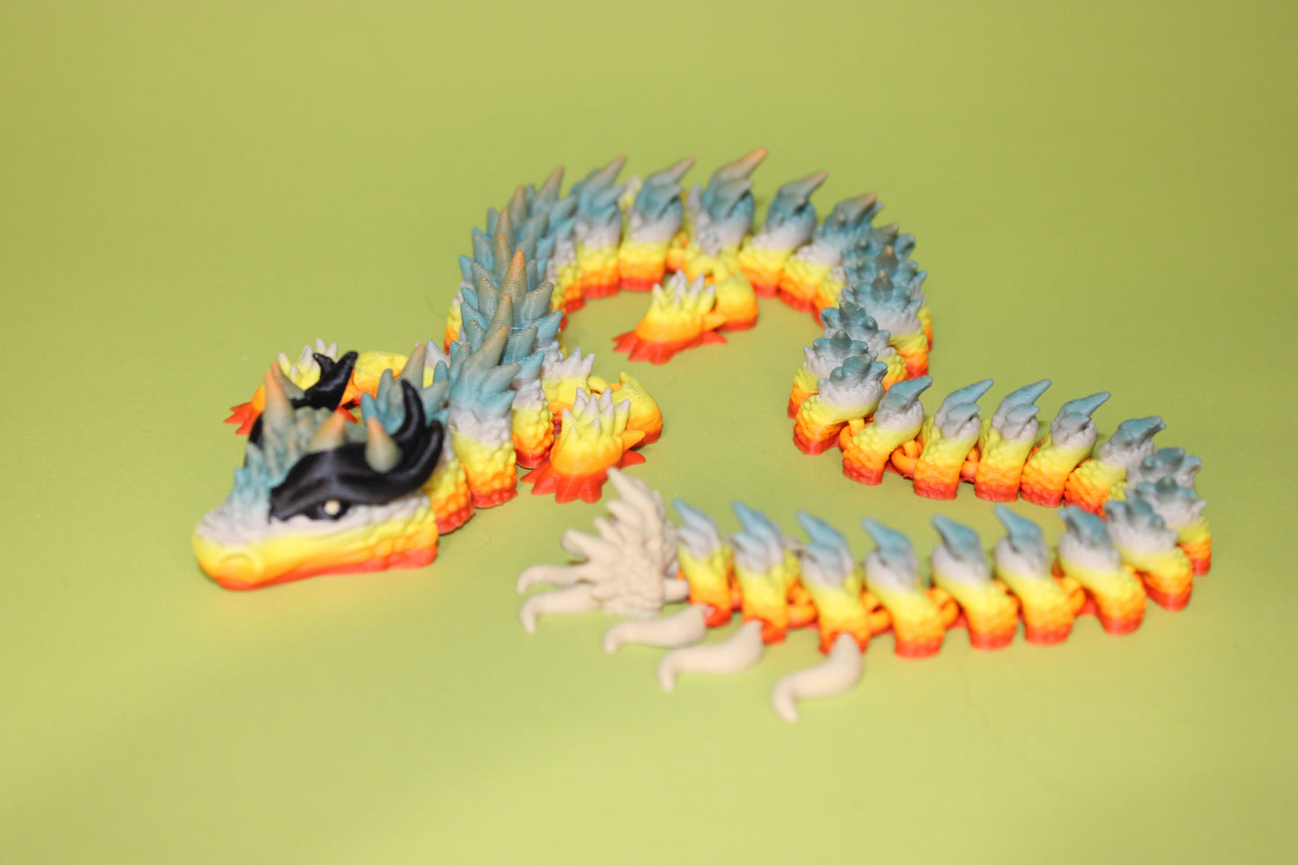 Rebel Alicorn Dragon 17 inches Long Articulated 3d Printed Figurine