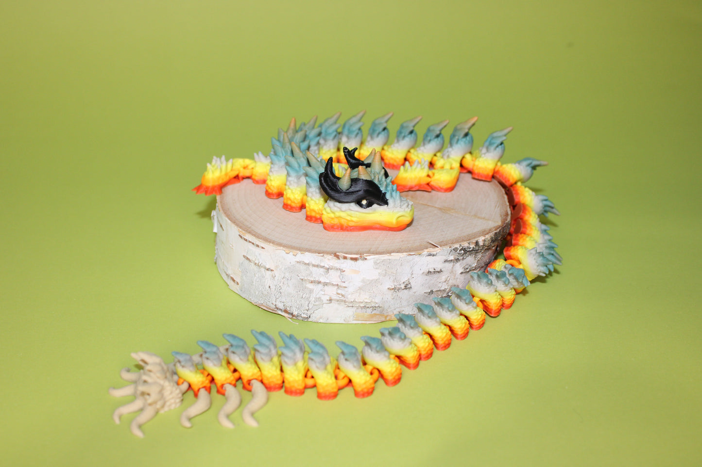Rebel Alicorn Dragon 17 inches Long Articulated 3d Printed Figurine