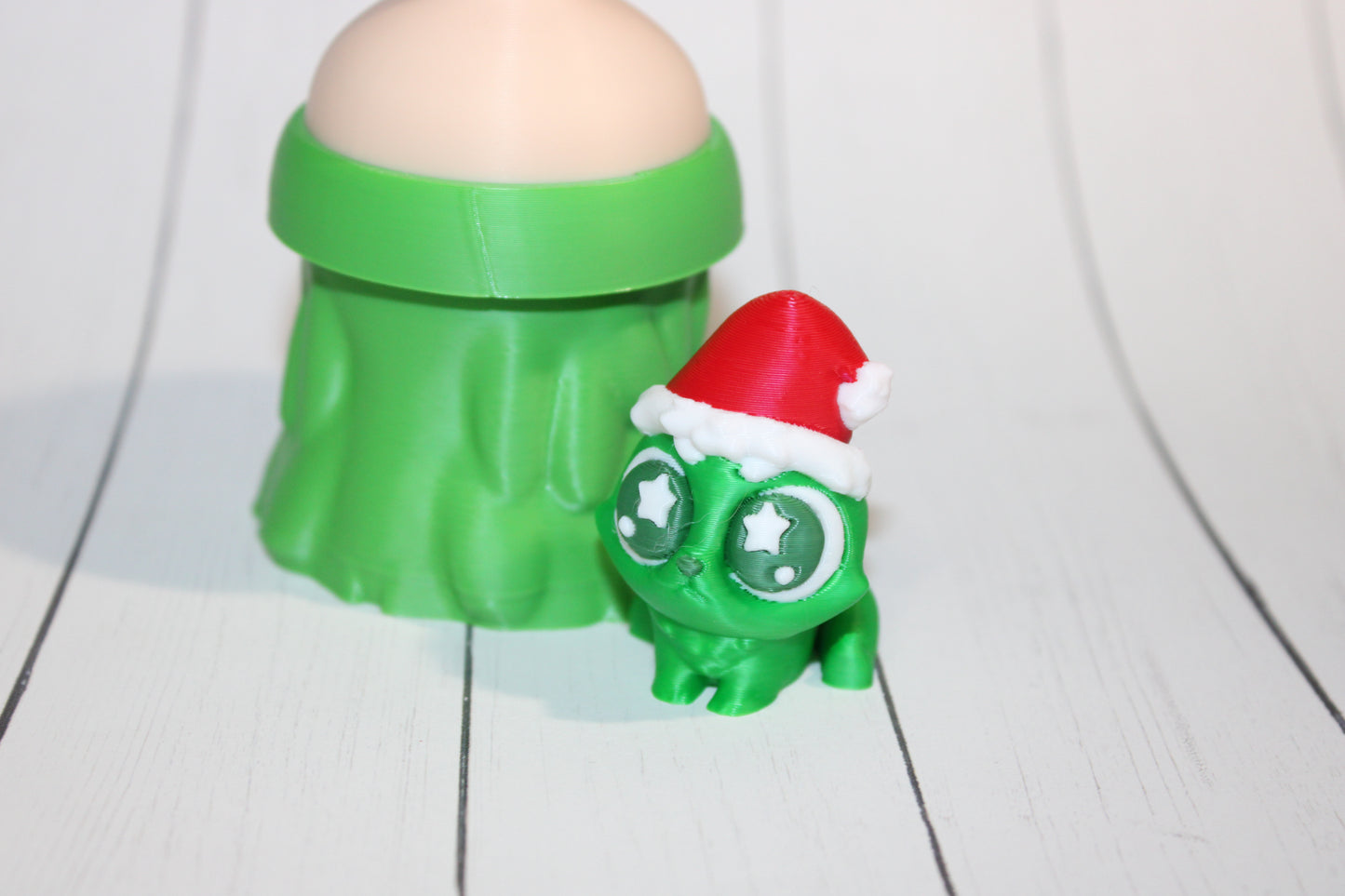 3D-printed Christmas Grumpy baby with Baby Bottle Container