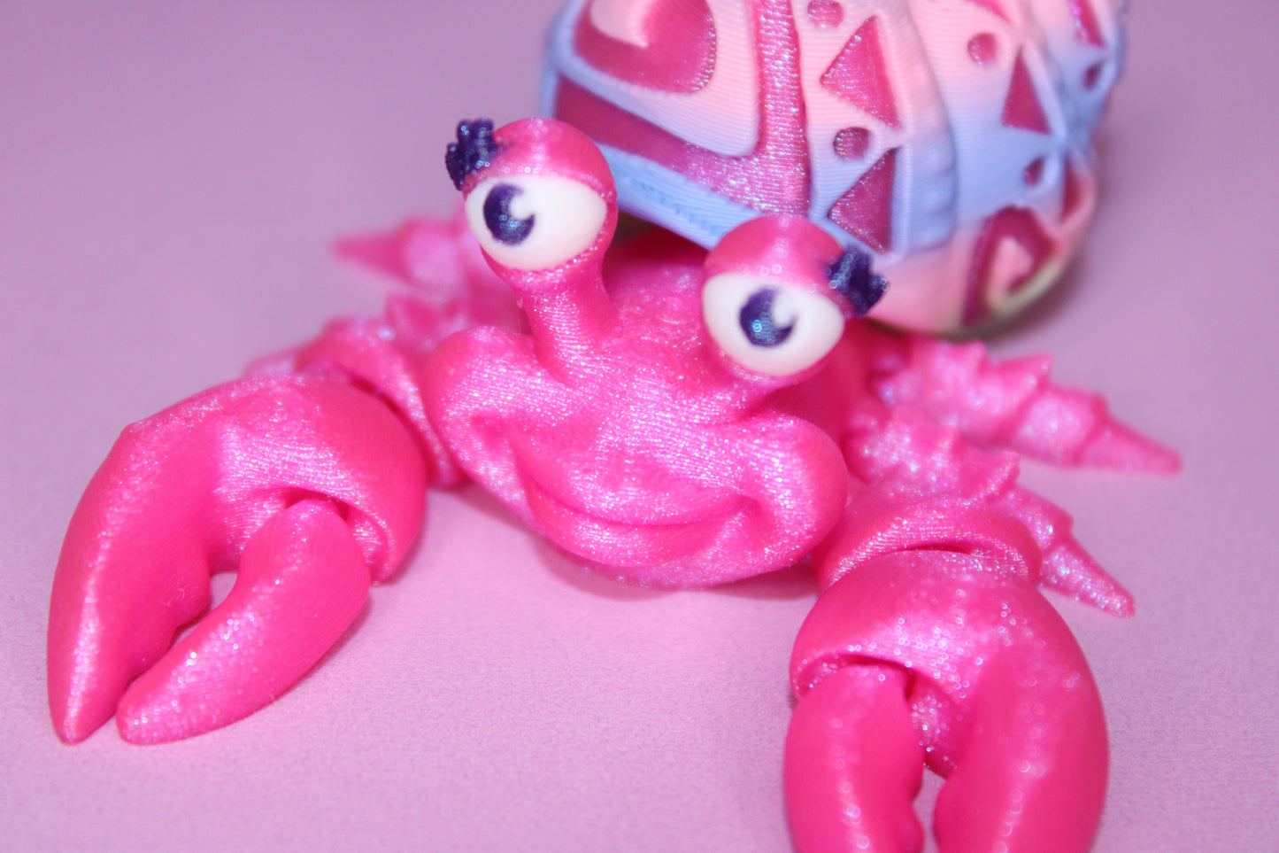 Hermit crab 3d printed articulated Flexi Fidget Toy